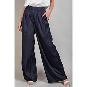 NEW EE:SOME wide pintuck pants in navy